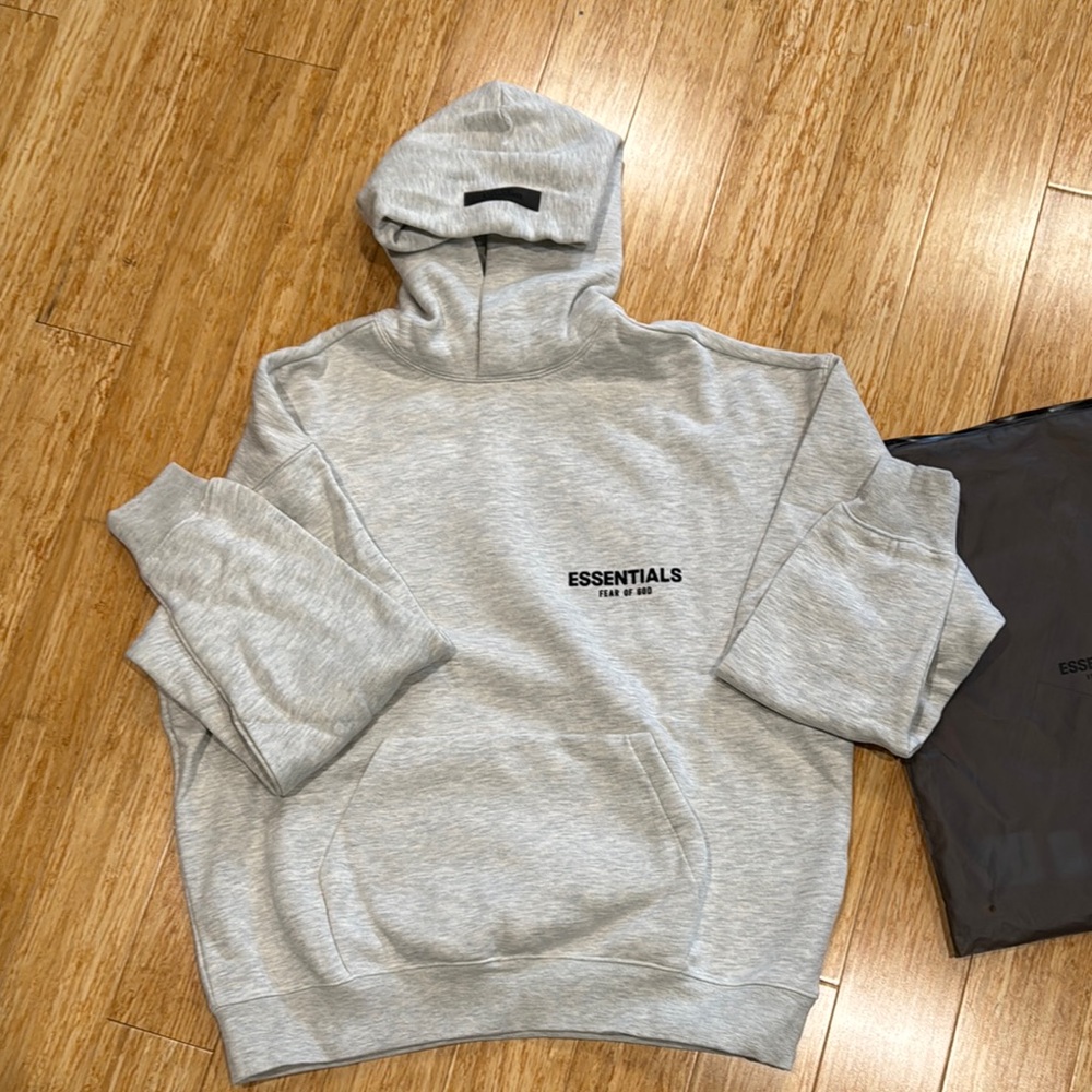 Essentials Gray Hoodie for Men